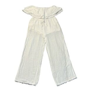 Altar'd State Women's White Off the Shoulder Jumpsuit, Size S